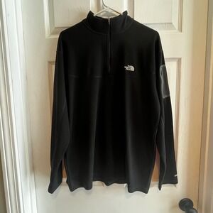 The North Face Mens Black 1/4 Zip Flight Series Pullover Jacket Size L VaporWick